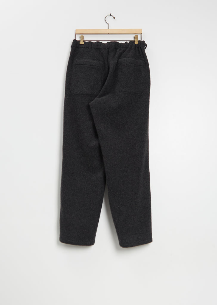 Stretch Wool Herringbone Pants