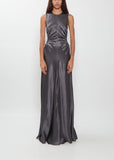 Feline Silk Gown — Grey