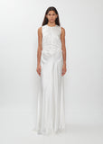 Feline Silk Gown — Ivory