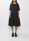 Japanese Cotton Linen Ruffle Collar Dress