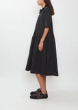 Japanese Cotton Linen Ruffle Collar Dress