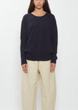 Silk Cashmere Alpaca Crewneck Sweater