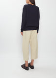 Silk Cashmere Alpaca Crewneck Sweater