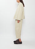 Wool Cotton Collared Jacket