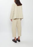 Wool Cotton Collared Jacket