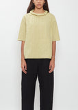 Tech Cotton Ruffle Trim Top — Kiwi