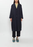 Wool-Cotton Blend Overcoat