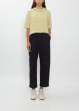 Wool Cotton Back Pocket Pants