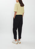 Wool Cotton Back Pocket Pants