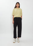 Wool Cotton Back Pocket Pants
