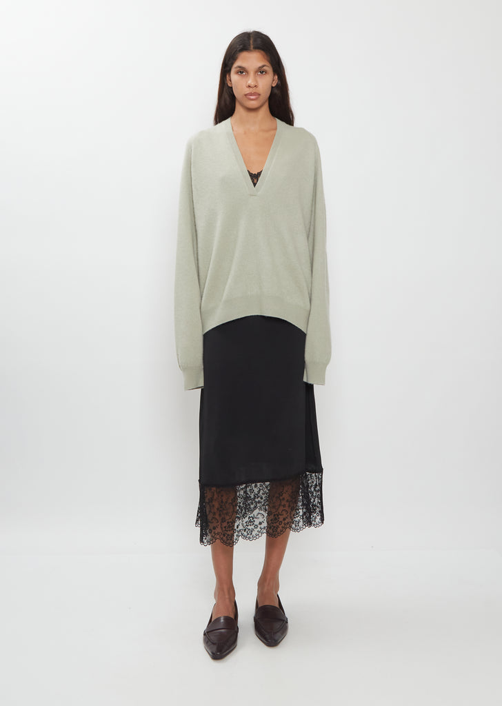 Johnny Cashmere Sweater — Sage
