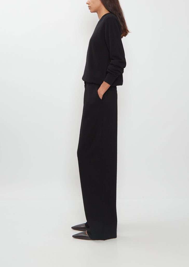 Pleated Cashmere Pants