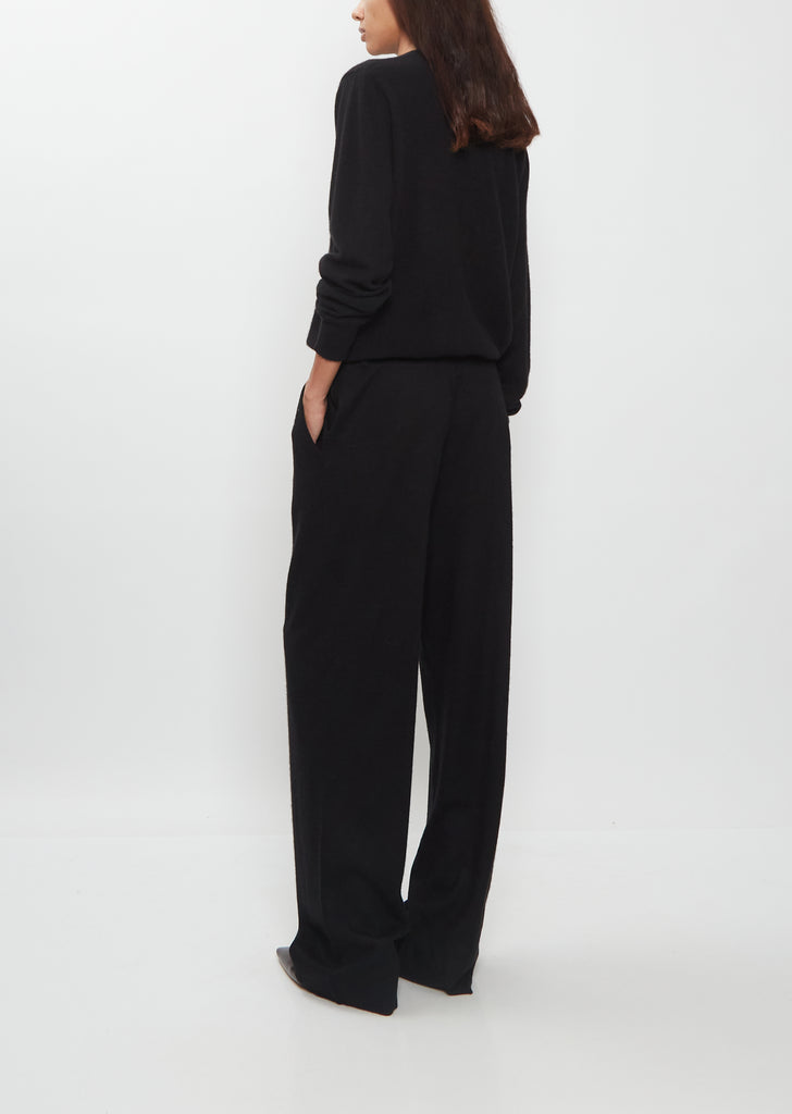 Pleated Cashmere Pants