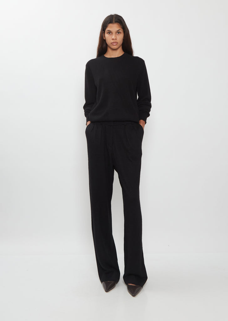 Pleated Cashmere Pants