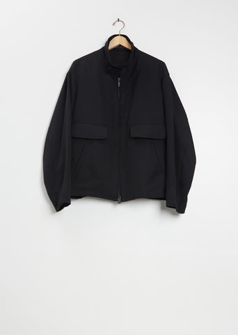 Tab Collar Wool Blouson