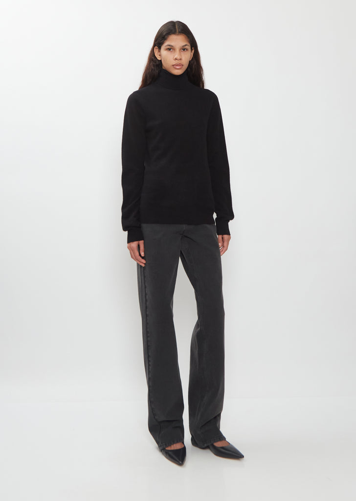 Mini High-Neck Baby Cashmere Sweater