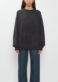 BF R-Neck Cashmere Sweater — Charcoal