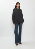 BF R-Neck Cashmere Sweater — Charcoal