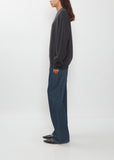 BF R-Neck Cashmere Sweater — Charcoal