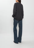BF R-Neck Cashmere Sweater — Charcoal