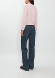 Cloud Cashmere Silk Pattern Sweater — Rose