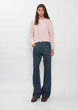 Cloud Cashmere Silk Pattern Sweater — Rose