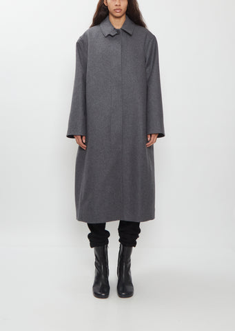 Wool Rounded Overcoat