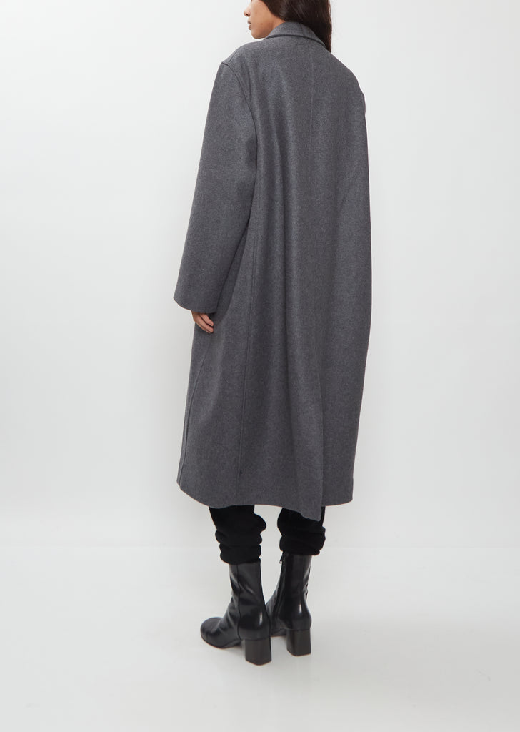 Wool Rounded Overcoat