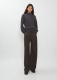 Reversible Buttoned Cashmere Sweater — Stone