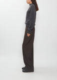 Reversible Buttoned Cashmere Sweater — Stone