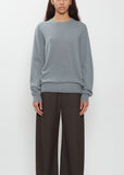Mini R-Neck Baby Cashmere Sweater — Dust