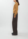 Reversible Buttoned Cashmere Sweater — Cumin