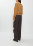 Reversible Buttoned Cashmere Sweater — Cumin