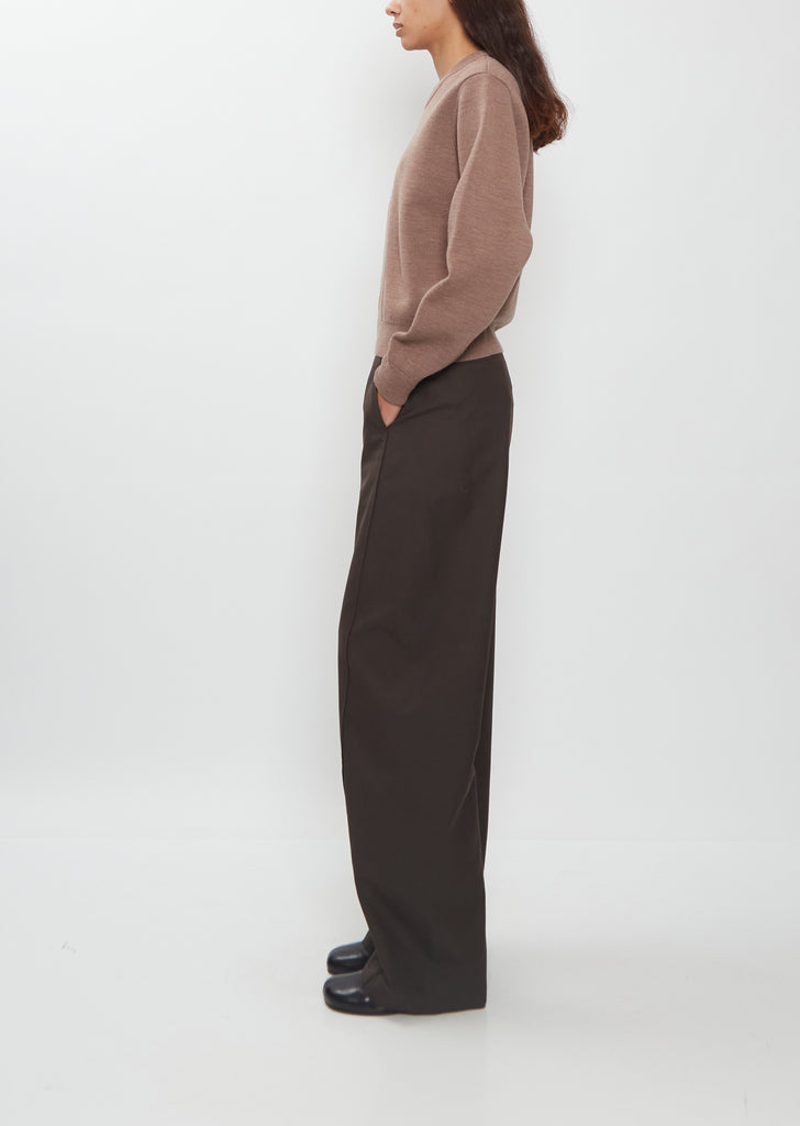 Short Wool Sweatshirt