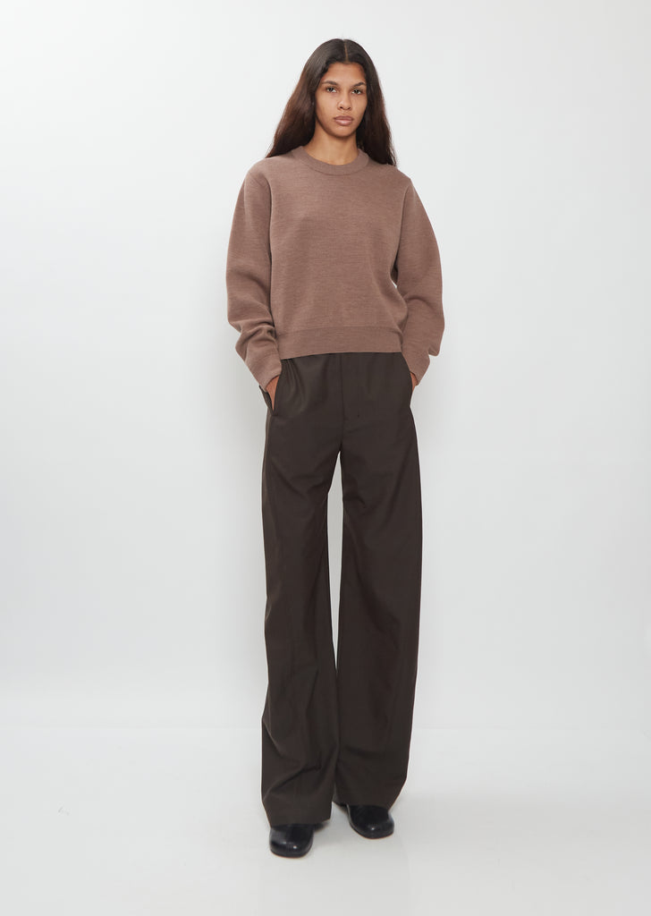 Short Wool Sweatshirt