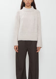 Chara Cashmere Silk Tonal Pattern Sweater