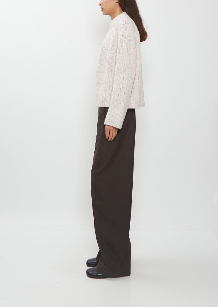 Chara Cashmere Silk Tonal Pattern Sweater