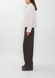 Chara Cashmere Silk Tonal Pattern Sweater