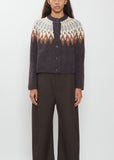 Colette Cashmere Silk Pattern Cardigan