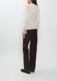Fringed Feather Long Sleeve Top