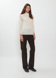 Fringed Feather Long Sleeve Top