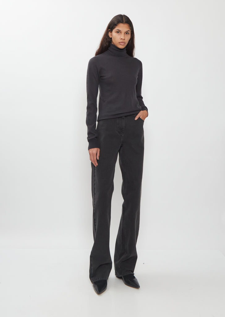 Mini High-Neck Cashmere Sweater