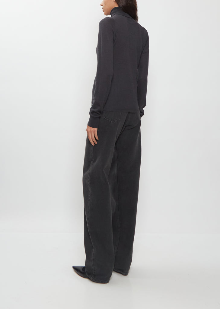 Mini High-Neck Cashmere Sweater