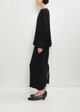 Lory Twill Boat Neck Boxy Top
