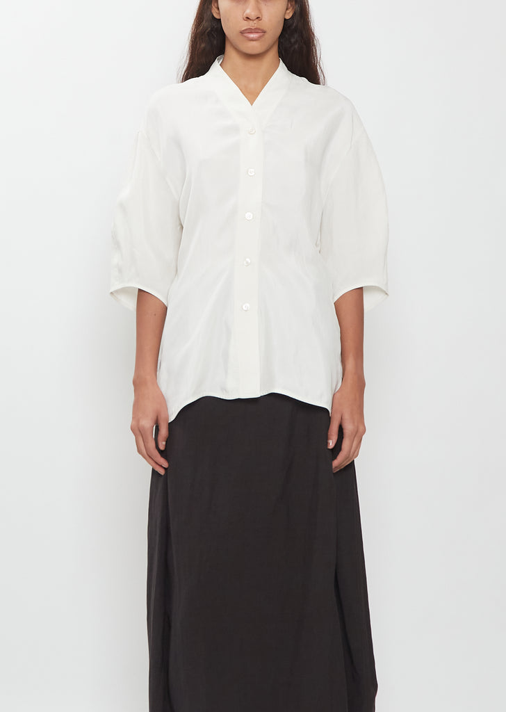 Curved Sleeve Top
