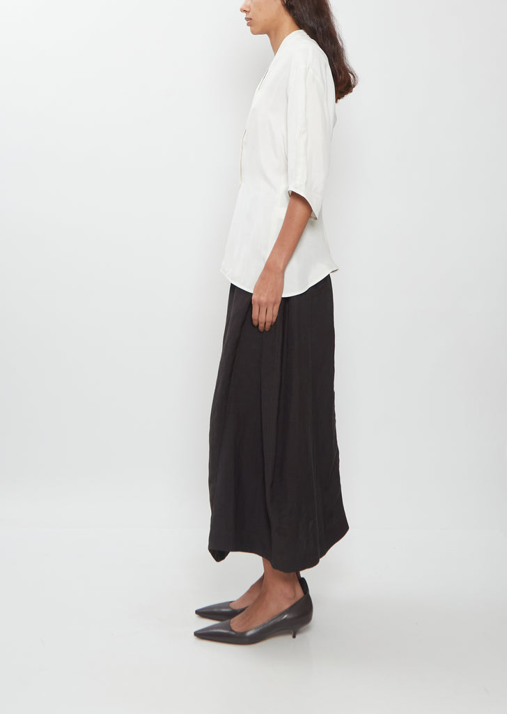 Curved Sleeve Top