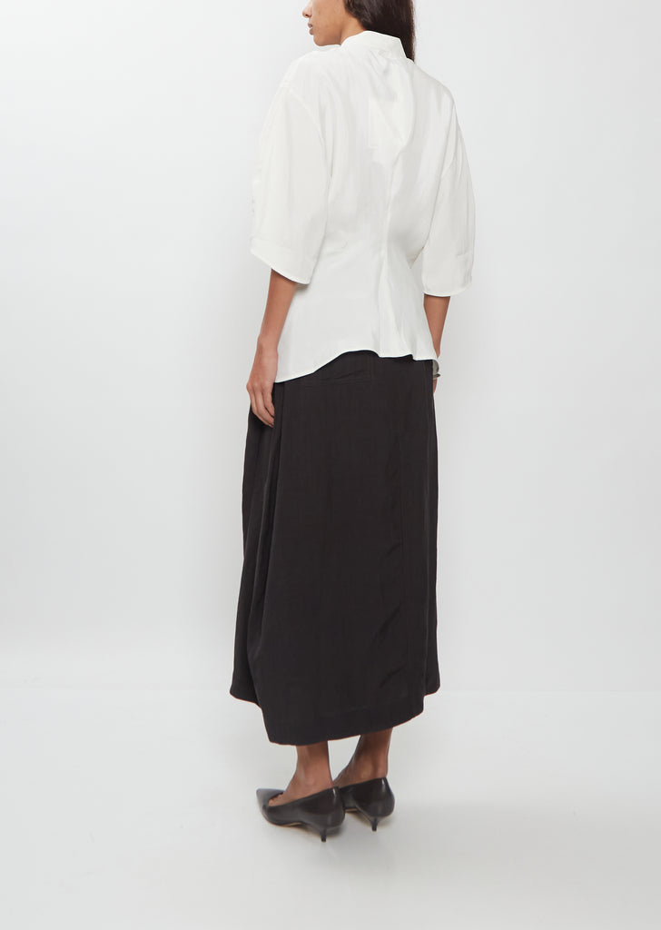 Curved Sleeve Top