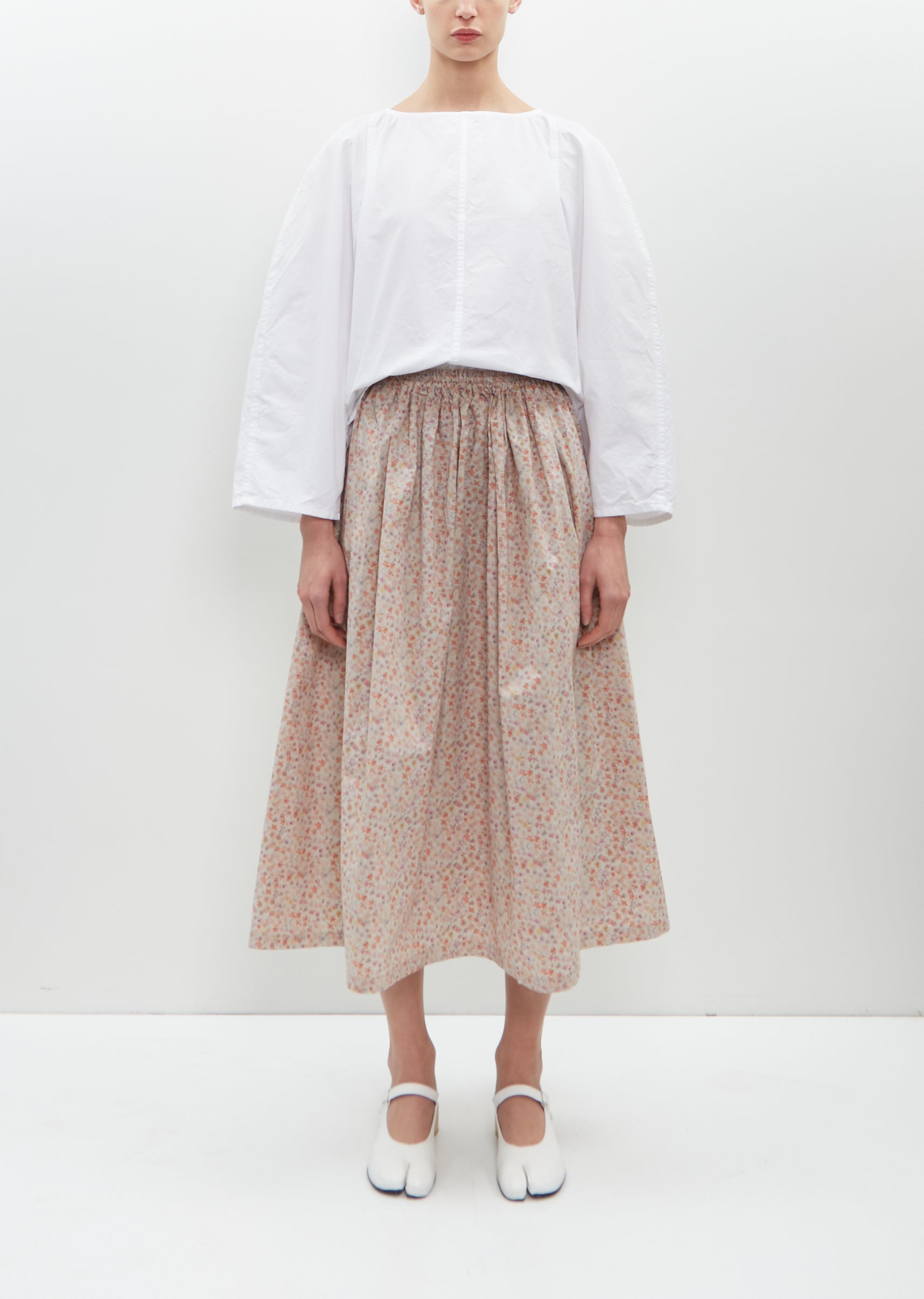 Skye Cotton Skirt — Multi Floral – La Garçonne