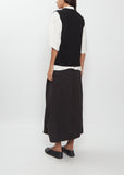 Wool Cashmere Vest — Black