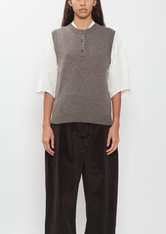 Wool Cashmere Vest — Mouse